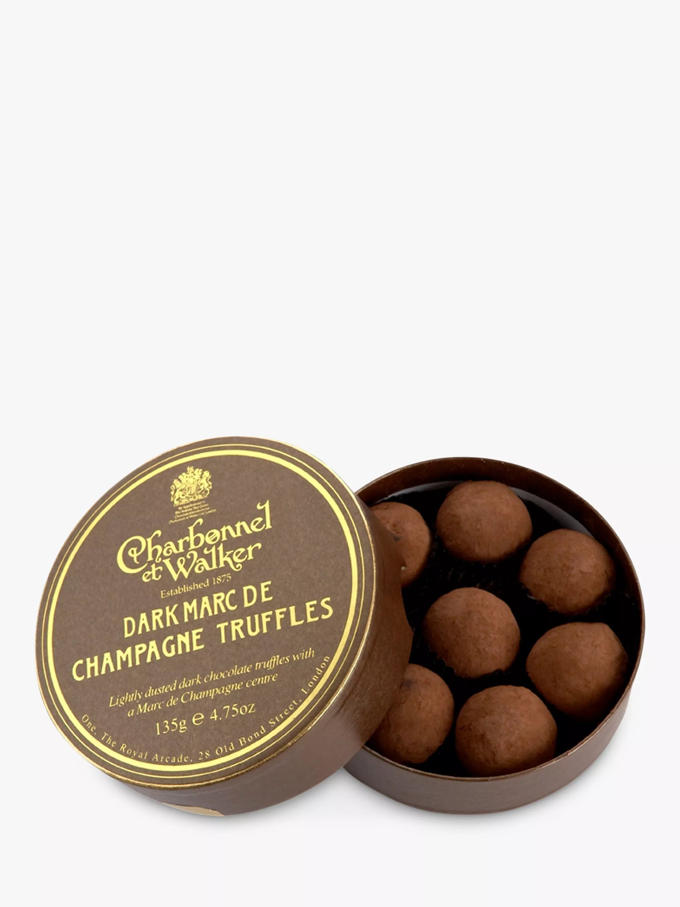 Charbonnel et Walker Dark Marc De Champagne Truffles, 135g - McGrocer