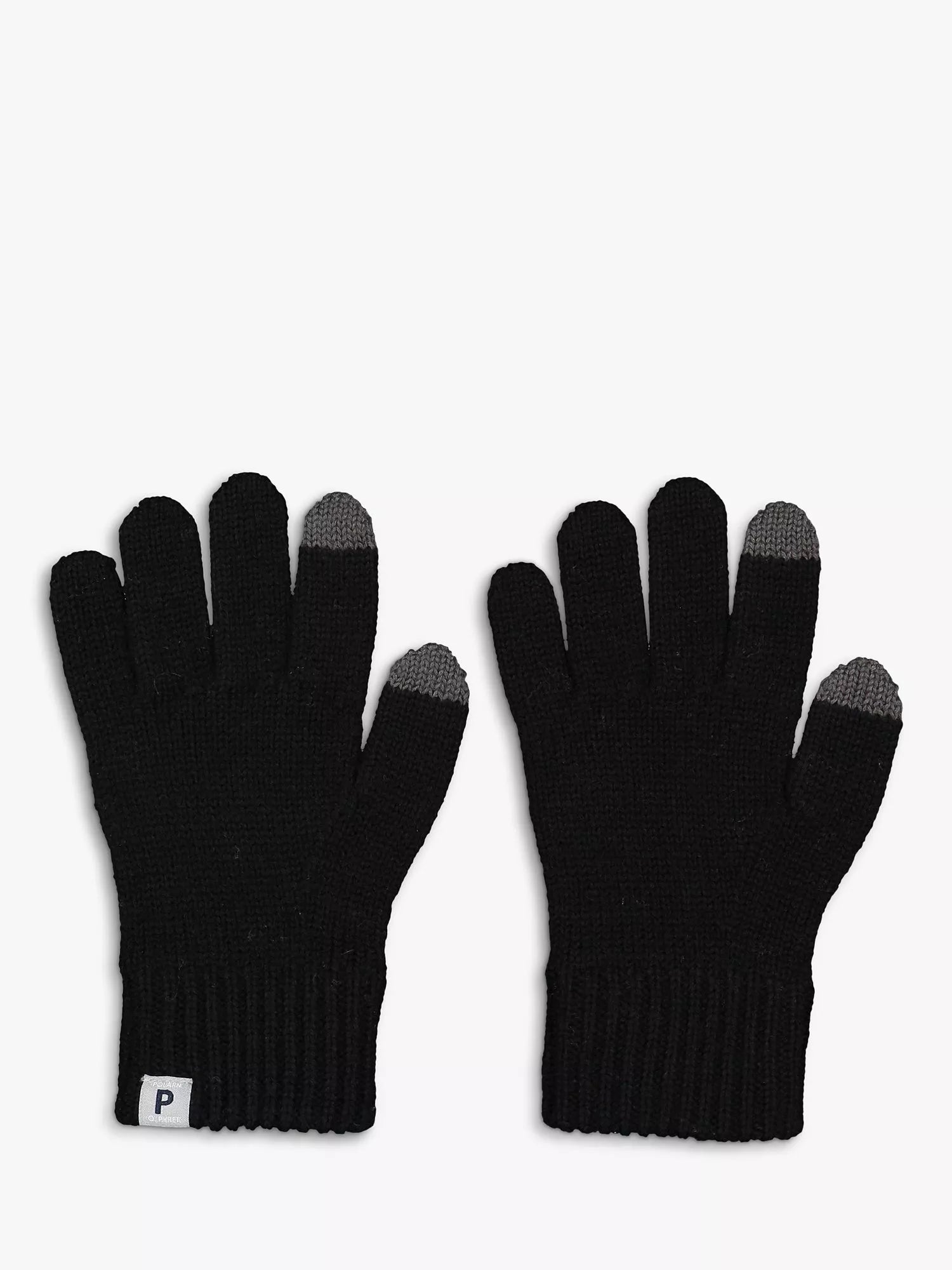 Polarn O. Pyret Kids' Wool Touch Gloves, Black - McGrocer