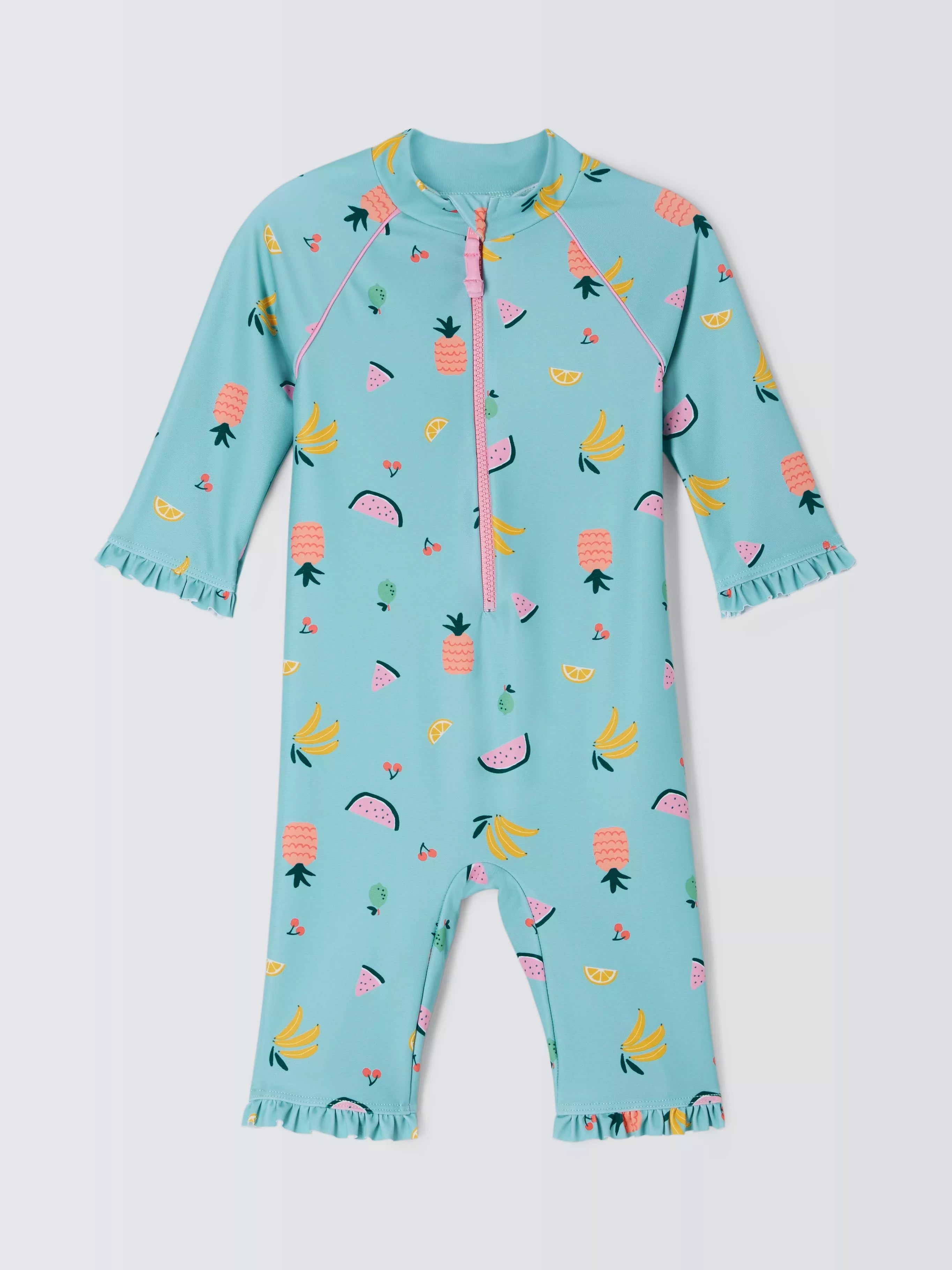 John Lewis Baby Ditsy Fruit Sunpro, Green - McGrocer