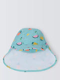 John Lewis Baby Ditsy Fruit Print Keppi Hat, Green - McGrocer