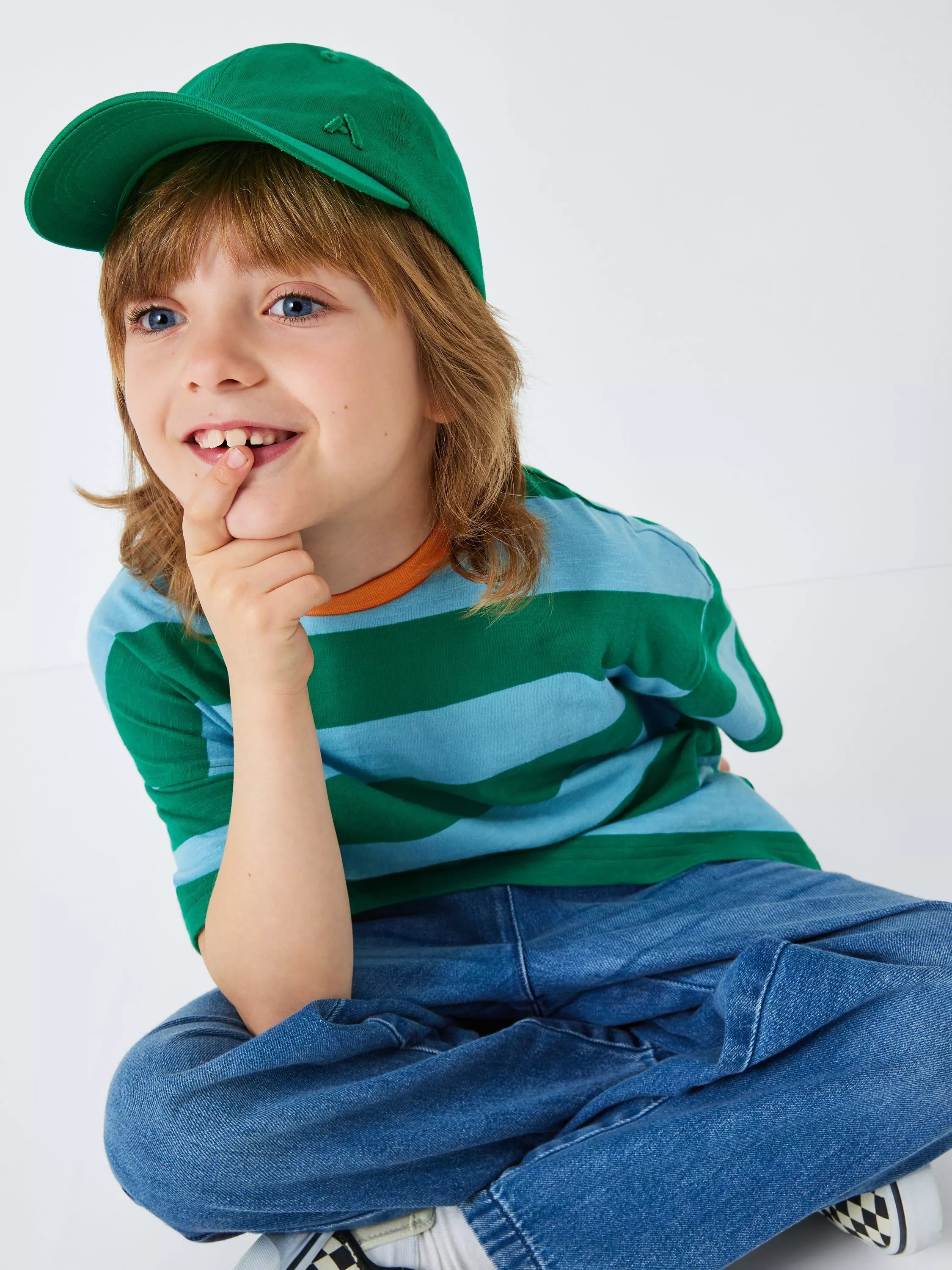 John Lewis ANYDAY Kids' Embroidered Baseball Cap - McGrocer