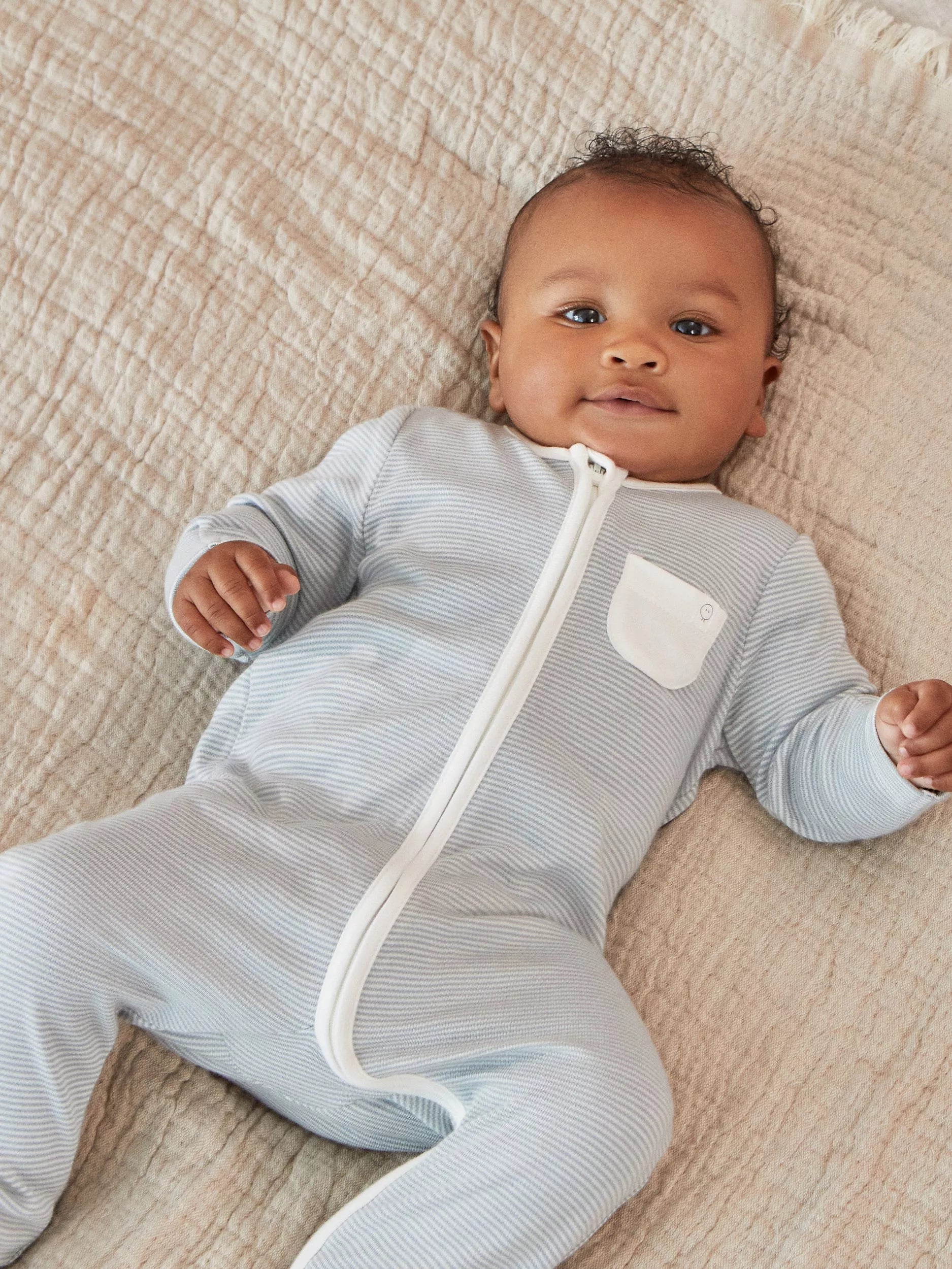MORI Baby Clever Zip Pocket Sleepsuit - McGrocer