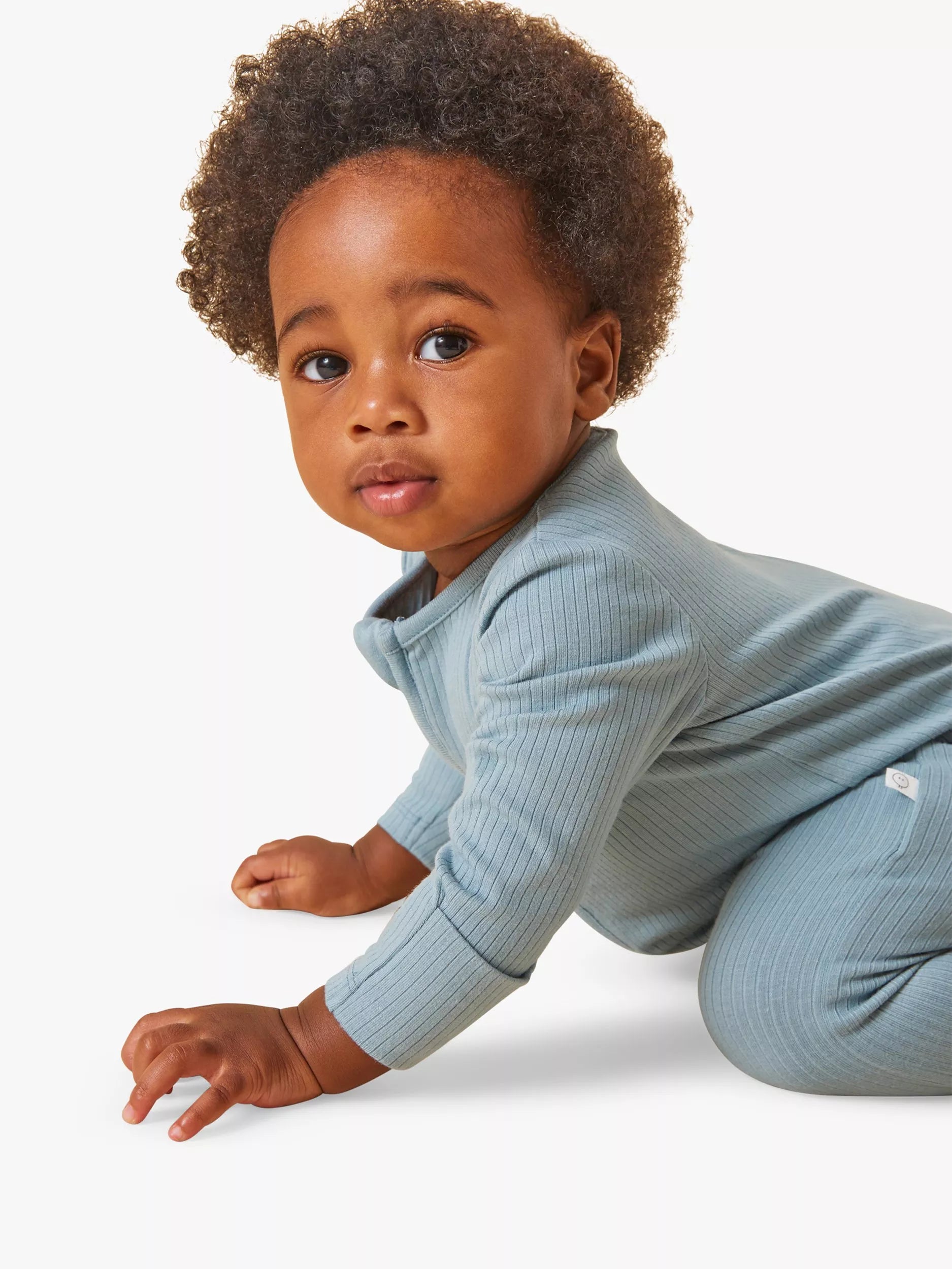 MORI Baby Clever Zip Ribbed Sleepsuit - McGrocer