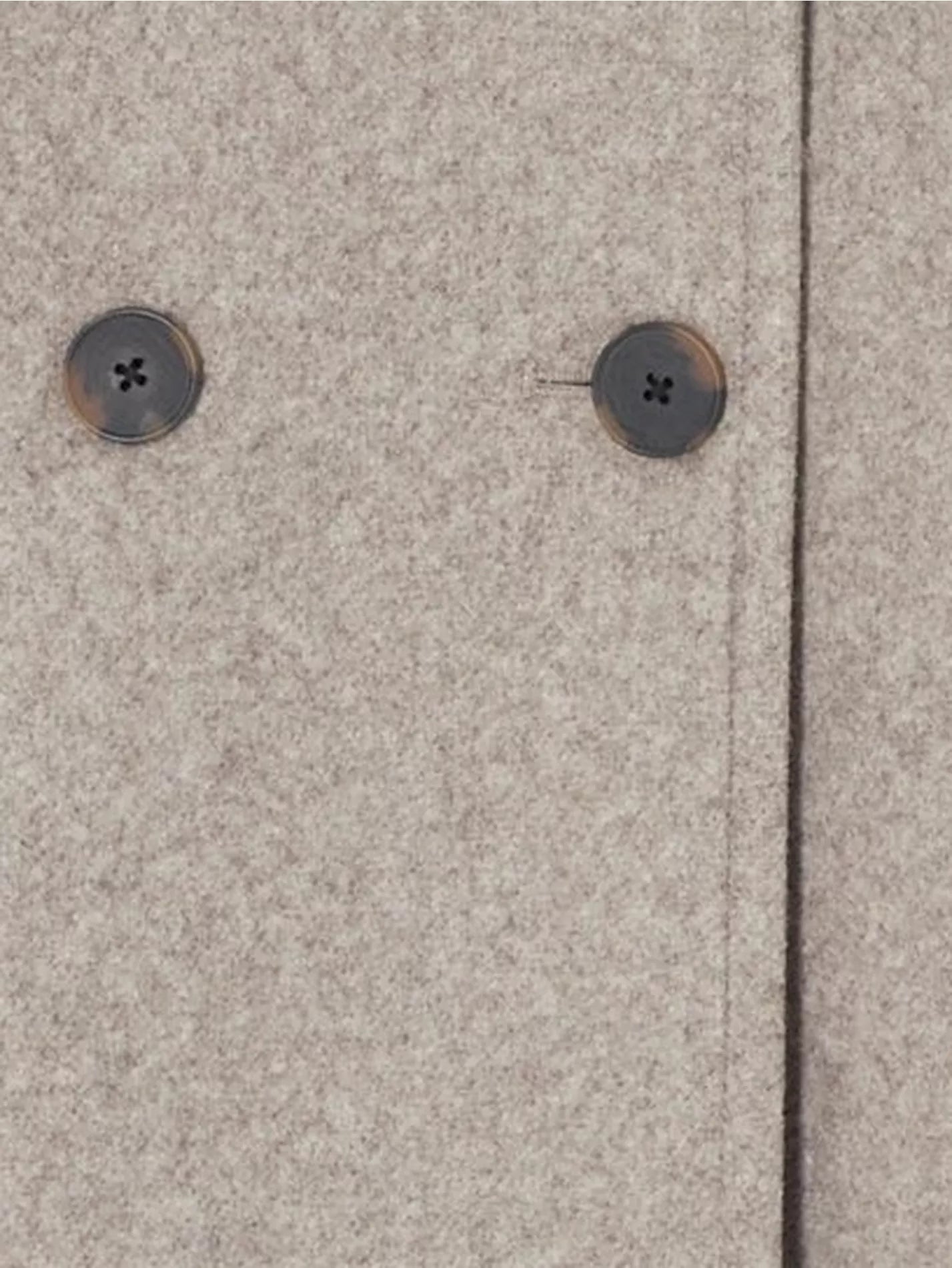 John Lewis ANYDAY Relaxed City Coat, Black - McGrocer