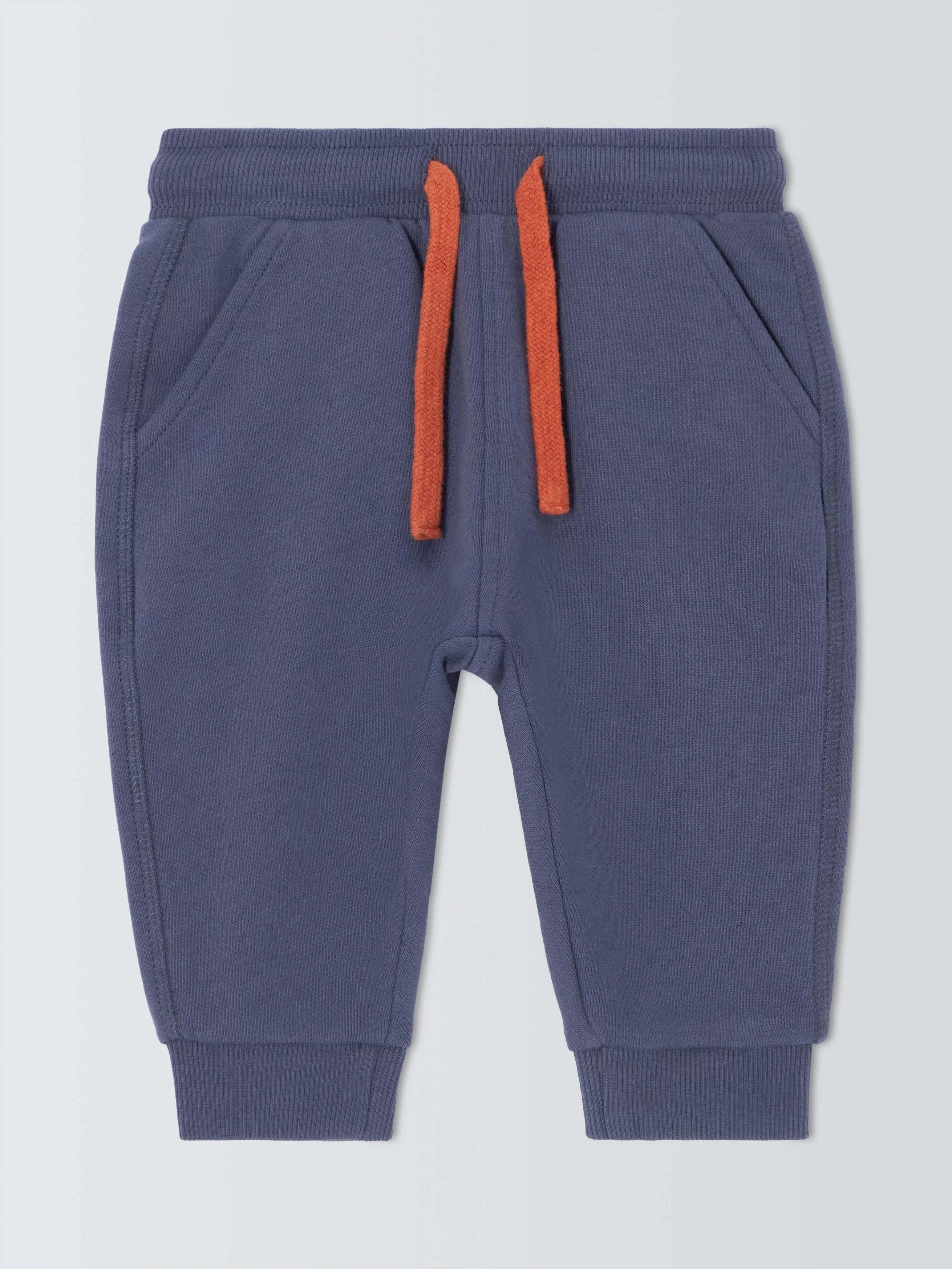 John Lewis ANYDAY Baby Cotton Joggers, Blue - McGrocer
