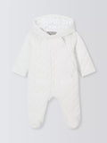 John Lewis Heirloom Collection Baby Snowsuit, White - McGrocer