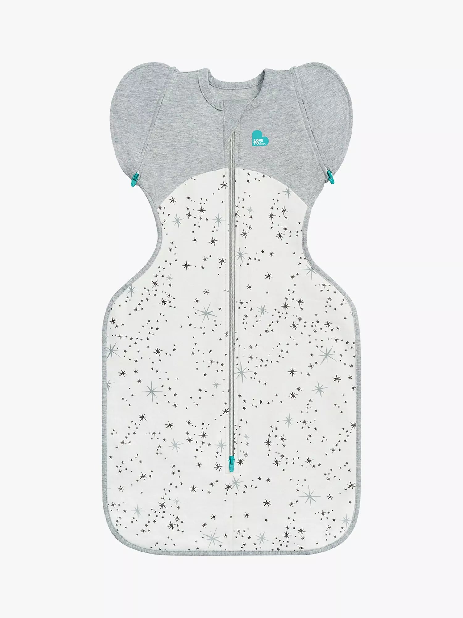 Love to Dream Swaddle Up All Seasons Stage 2 Baby Sleeping Bag, 1 Tog, White - McGrocer