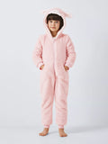 John Lewis Kids' Bunny Onesie, Pink - McGrocer