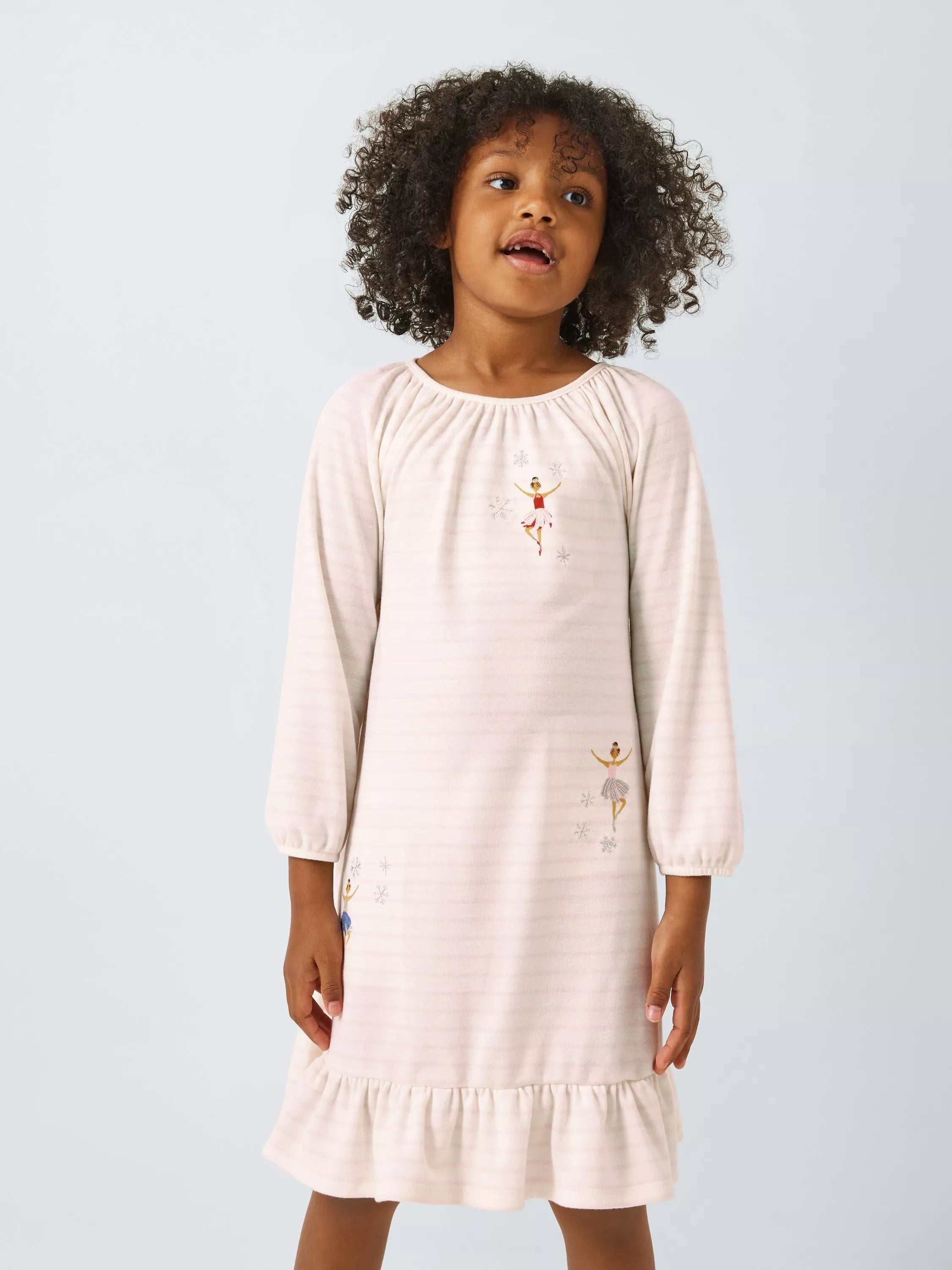 John Lewis Kids' Ballerina Night Dress, Pink - McGrocer