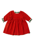 Little Green Radicals Kids' Organic Cotton Corduroy Reversible Pocket Dress, Hazelnut - McGrocer