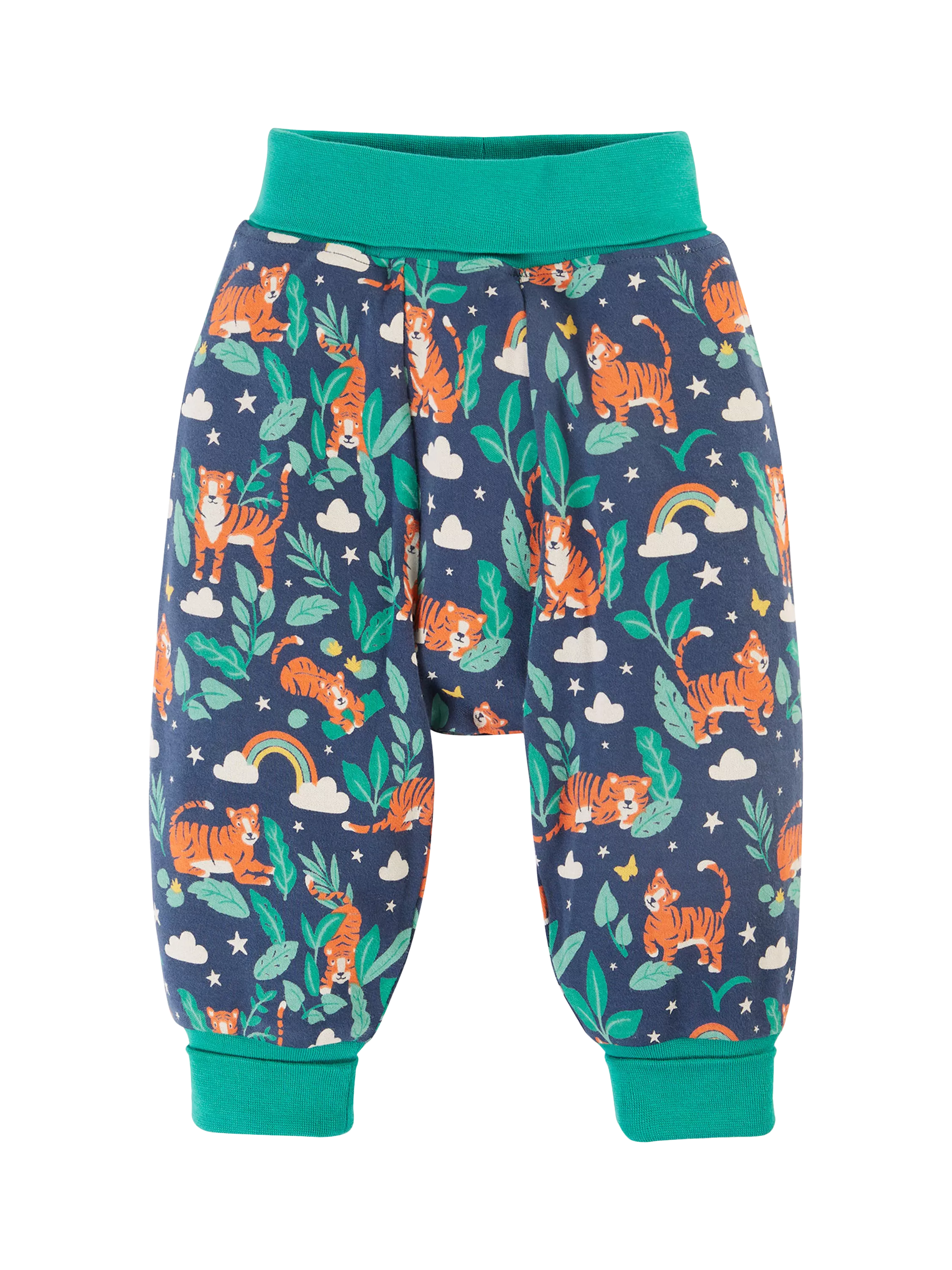 Frugi Baby Parsnip Organic Cotton Trousers, Roarsome - McGrocer