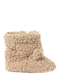 JoJo Maman Bébé Baby Borg Booties, Brown - McGrocer