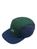 New Balance Kids' Premium 5 Panel Baseball Cap, Navy/Green - McGrocer