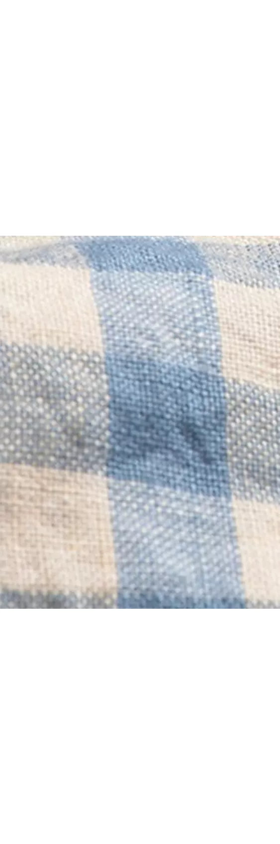 Piglet in Bed Gingham Linen Blend Fitted Sheet - McGrocer