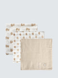 Jojo Maman Bebe Bear Muslin Cloths Pack Of 5 Natural