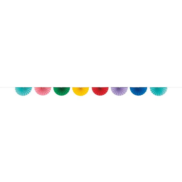 Colourful Scalloped Paper Fan Garland - McGrocer