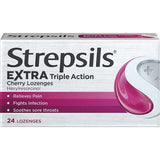 Strepsils Extra Cherry Throat & Pain Relief Lozenges 24s GOODS Superdrug