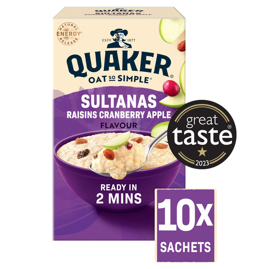 Quaker Oat So Simple Sultanas & Raisins Porridge 10 Pack - McGrocer