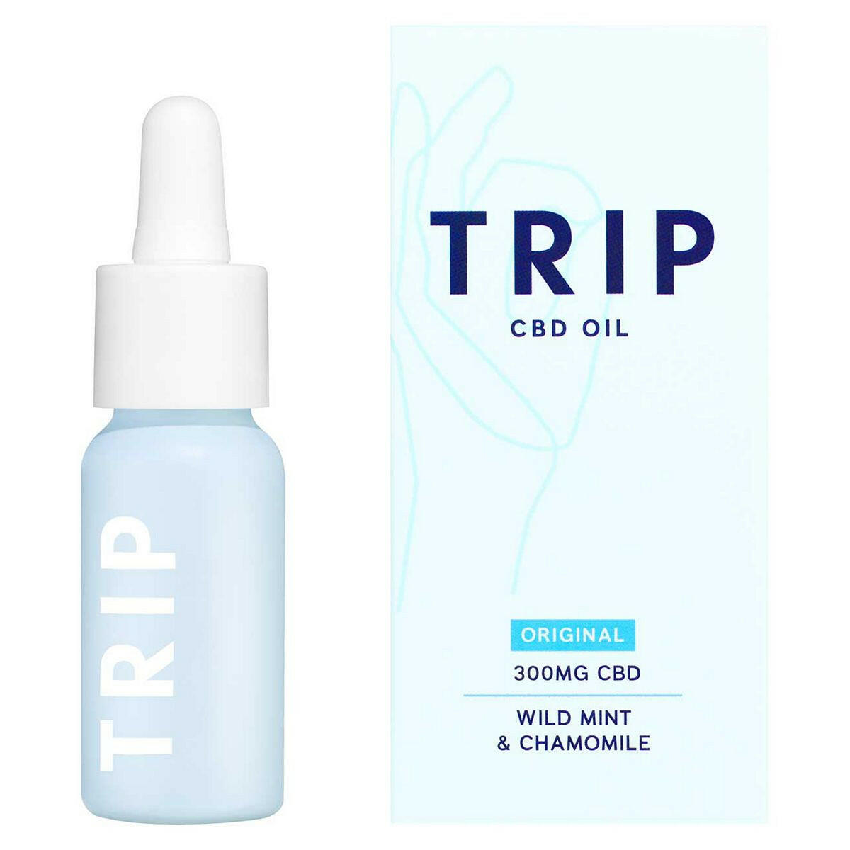 TRIP CBD Oil 300mg Wild Mint & Chamomile 15ml Vitamins, Minerals & Supplements Boots