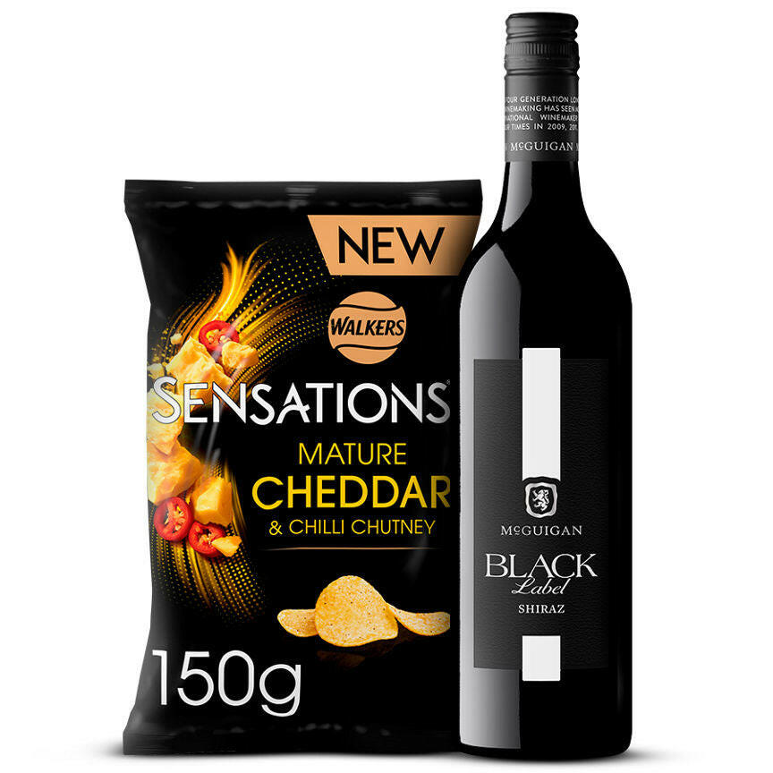 Walkers Sensations Sharing Crisps & McGuigan Shiraz Wine Bundle GOODS ASDA