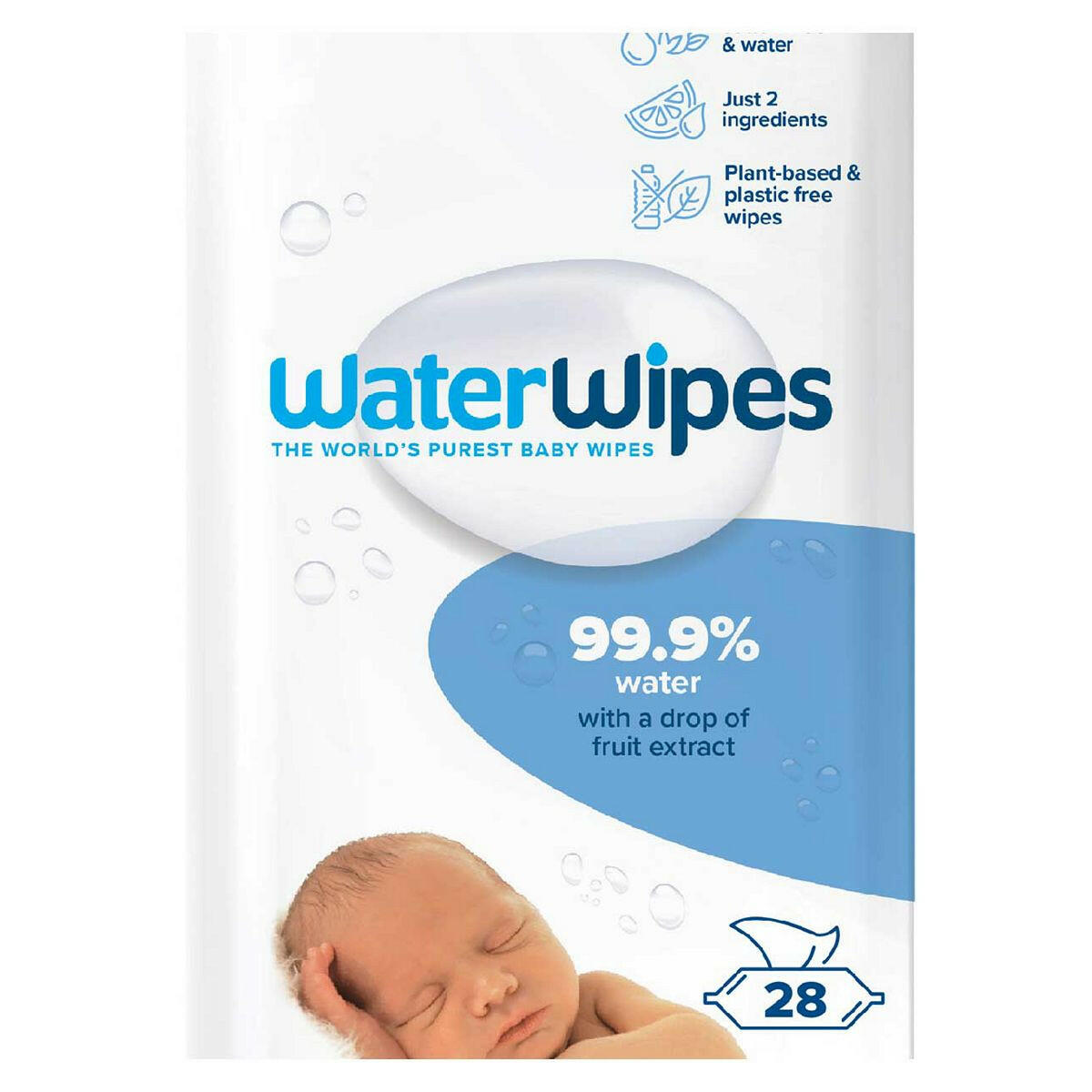 WaterWipes Original Plastic Free Baby Wipes 28's GOODS Boots