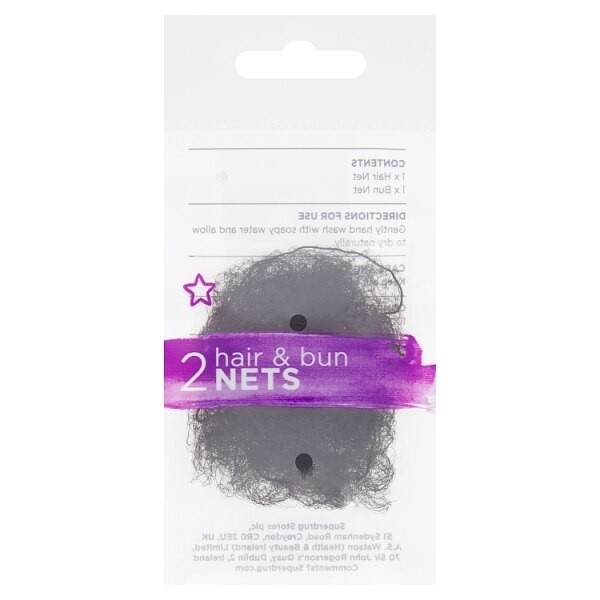 Superdrug Hair and Bun Net 2pk GOODS Superdrug