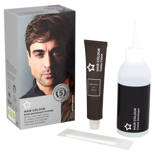 Superdrug Colour For Men Medium Brown 5.0 GOODS Superdrug