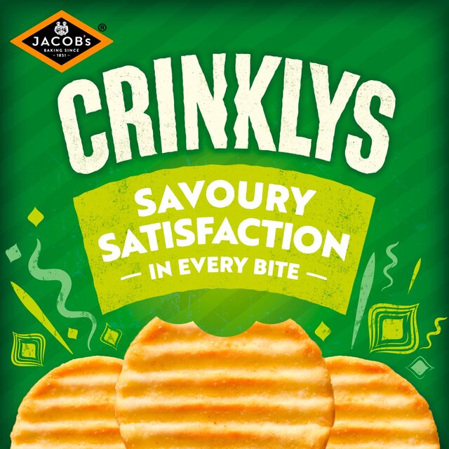 Jacob's Crinkly's Cheese & Onion Flavour Baked Snacks Multipack   6 per pack - McGrocer