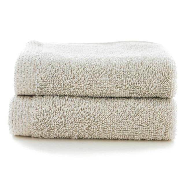 100% Cotton Egyptian Spa Face Cloths Soft Grey 2 per pack - McGrocer