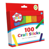 100 Craft Sticks 100 per pack - McGrocer