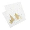 Sainsburys Home Gold Foil Tree Napkins x20
