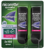 Nicorette QuickMist Cool Berry 1mgspray Mouthspray Duo Pack