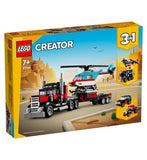 LEGO creator fltbd truck w helicopter