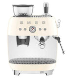 SMEG Espresso Coffee Machine with Grinder Cream
