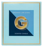 Landon Tyler Alphabet Candle Letter G Bergamot Lime Basil 140g