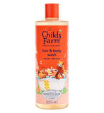 Childs Farm Hair Body Wash Sweet Orange 500ml Gentle Tear-Free Formula for Kids Babies Sensitive Skin