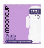 Mooncup 10 Heavy Night Pads with Wings