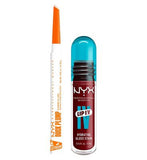 NYX Professional Makeup Wet Shot IV Cranberry Splash Lip Stain Duck Plump Liner Clear Bundle