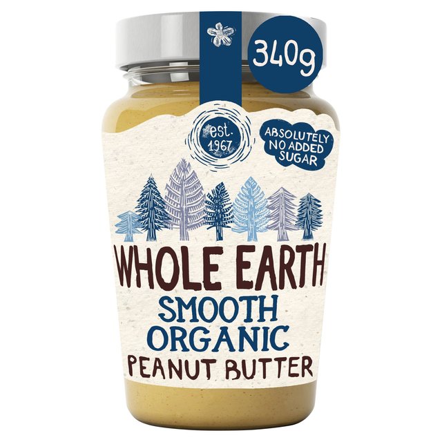 Whole Earth Organic Smooth Peanut Butter   340g GOODS M&S