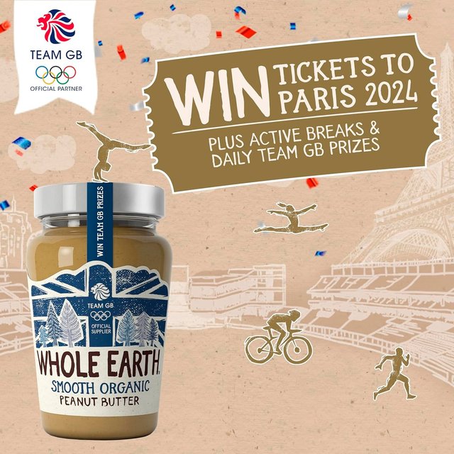 Whole Earth Organic Smooth Peanut Butter   340g GOODS M&S