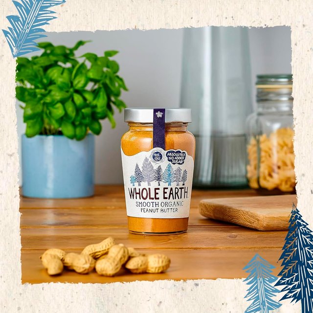 Whole Earth Organic Smooth Peanut Butter   340g GOODS M&S