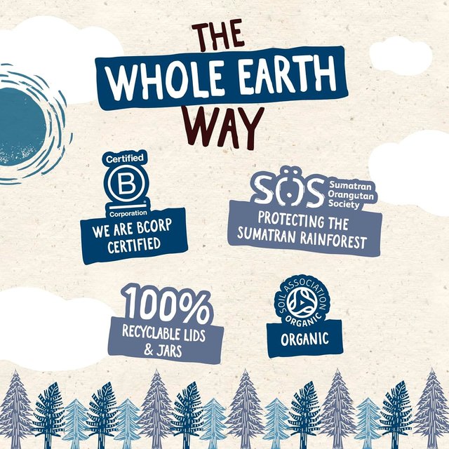 Whole Earth Organic Smooth Peanut Butter   340g GOODS M&S