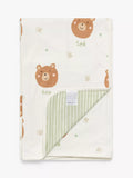 John Lewis Bear Hug Reversible Jersey Blanket, 80 x 80cm - McGrocer