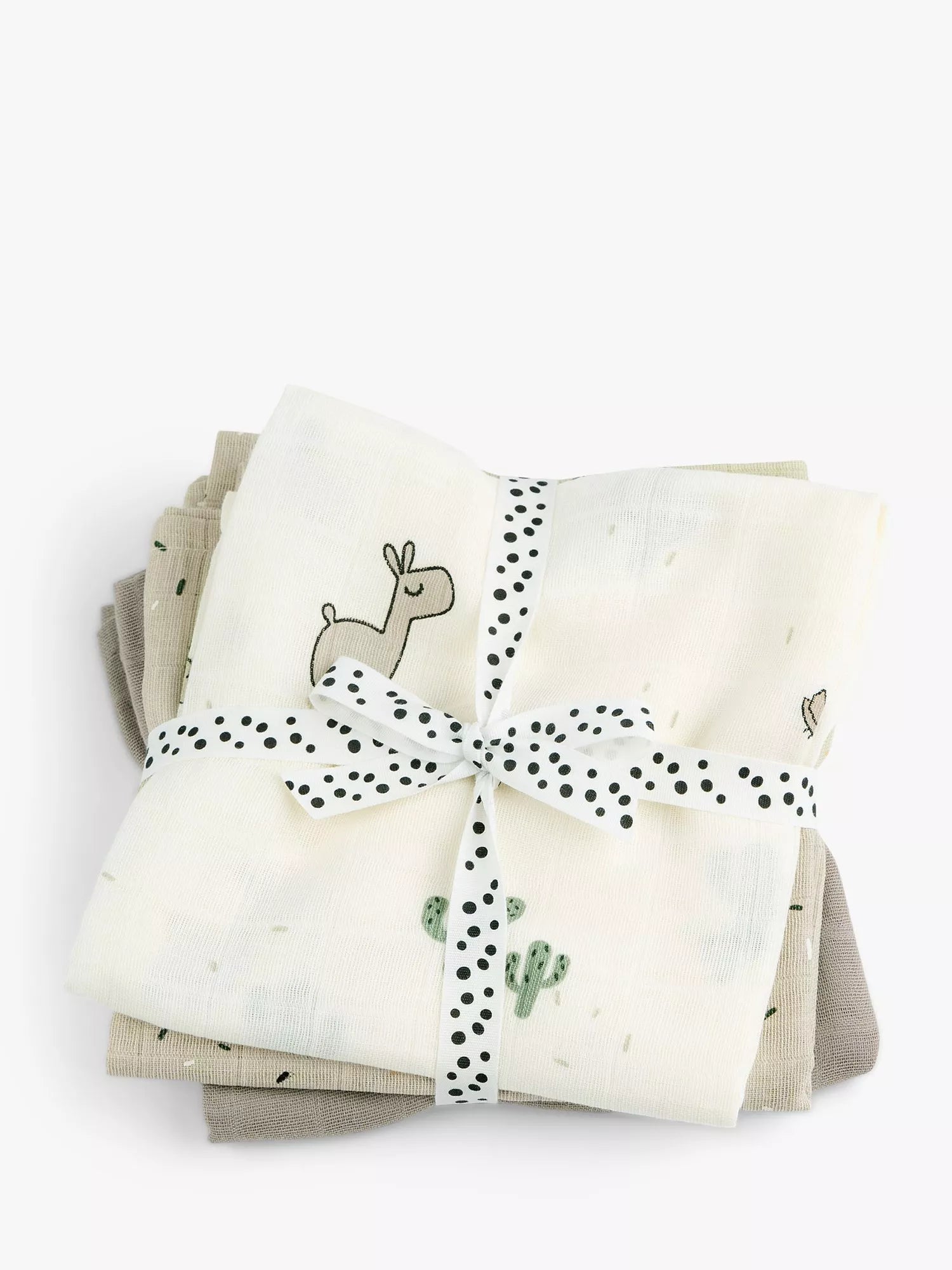 Done by Deer Lalee GOTS Organic Cotton Muslin Burp Cloths, Pack of 3, Sand - McGrocer