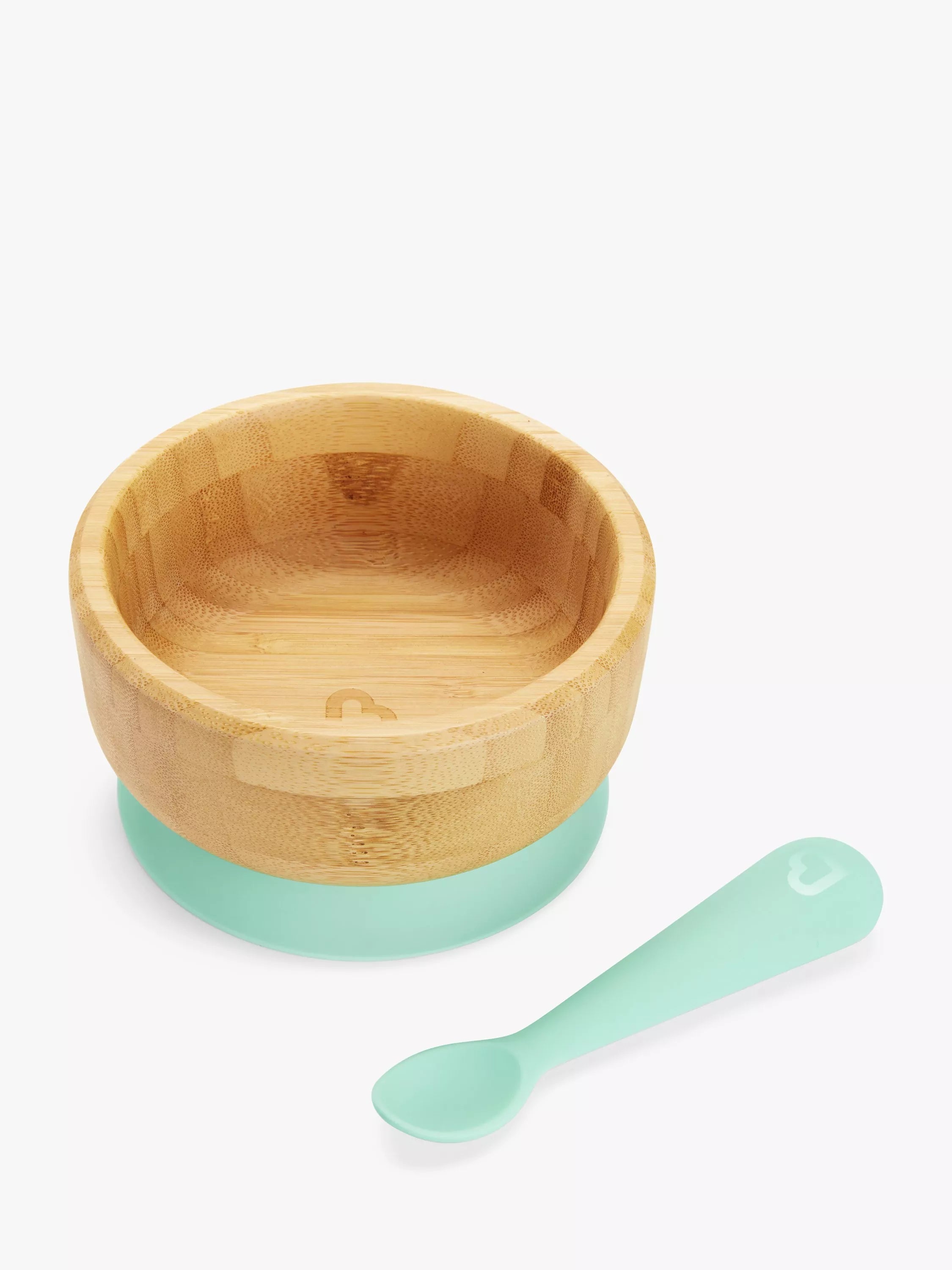 Munchkin Bambou Suction Bowl & Spoon Set, Mint - McGrocer