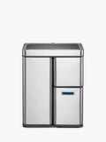 EKO Mirage Plus Sensor Waste Separation Bin, 55L, Stainless Steel