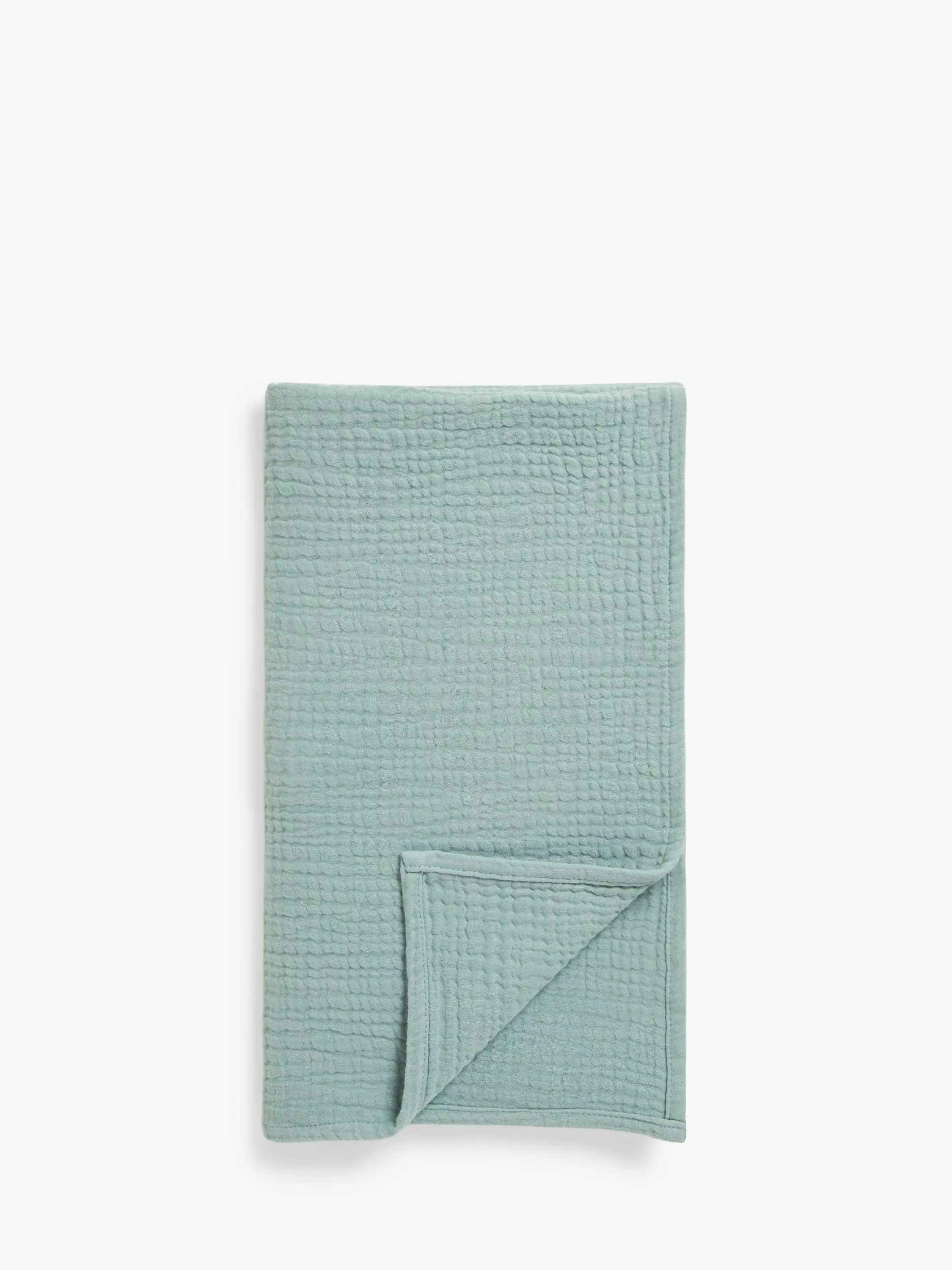 John Lewis Crinkle Muslin Baby Blanket, 100 x 85cm - McGrocer