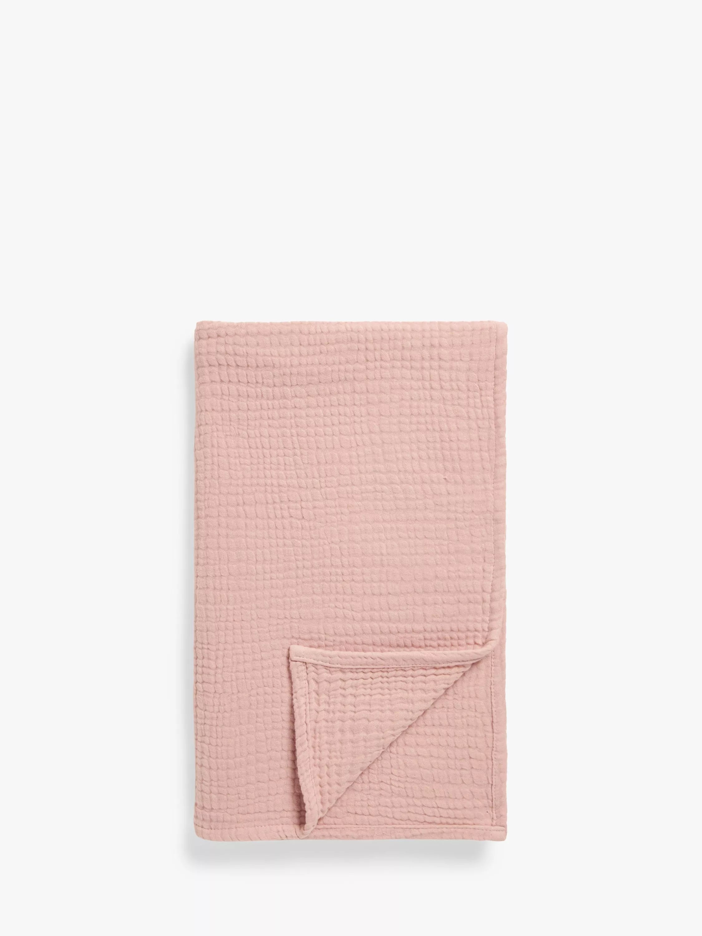 John Lewis Crinkle Muslin Baby Blanket, 100 x 85cm - McGrocer