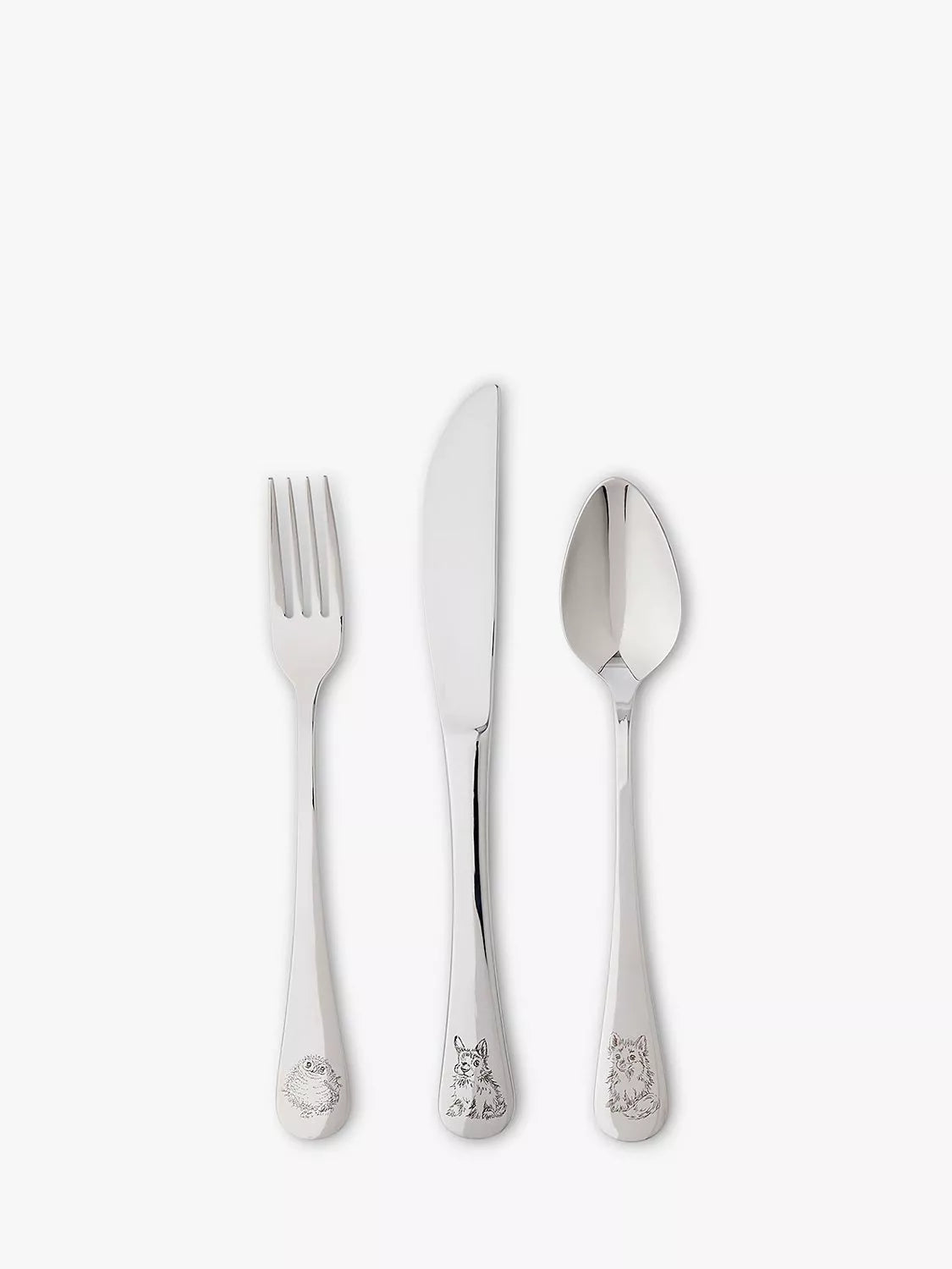 Wrendale Designs Kids' Little Wren Stainless Steel Cutlery Set, 3 Piece - McGrocer