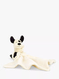 Jellycat Bashful Puppy Soother Soft Toy, Black/Cream